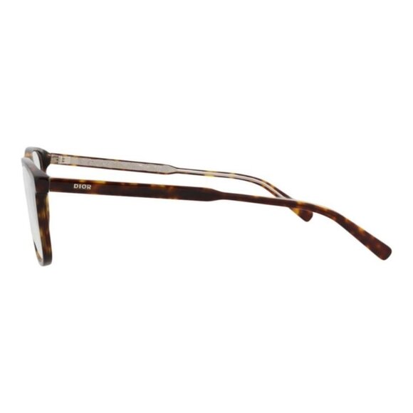 Dior Mens Square/Rectangle Havana Havana Transparent Fashion Designer Eyewear - Picture 3 of 4